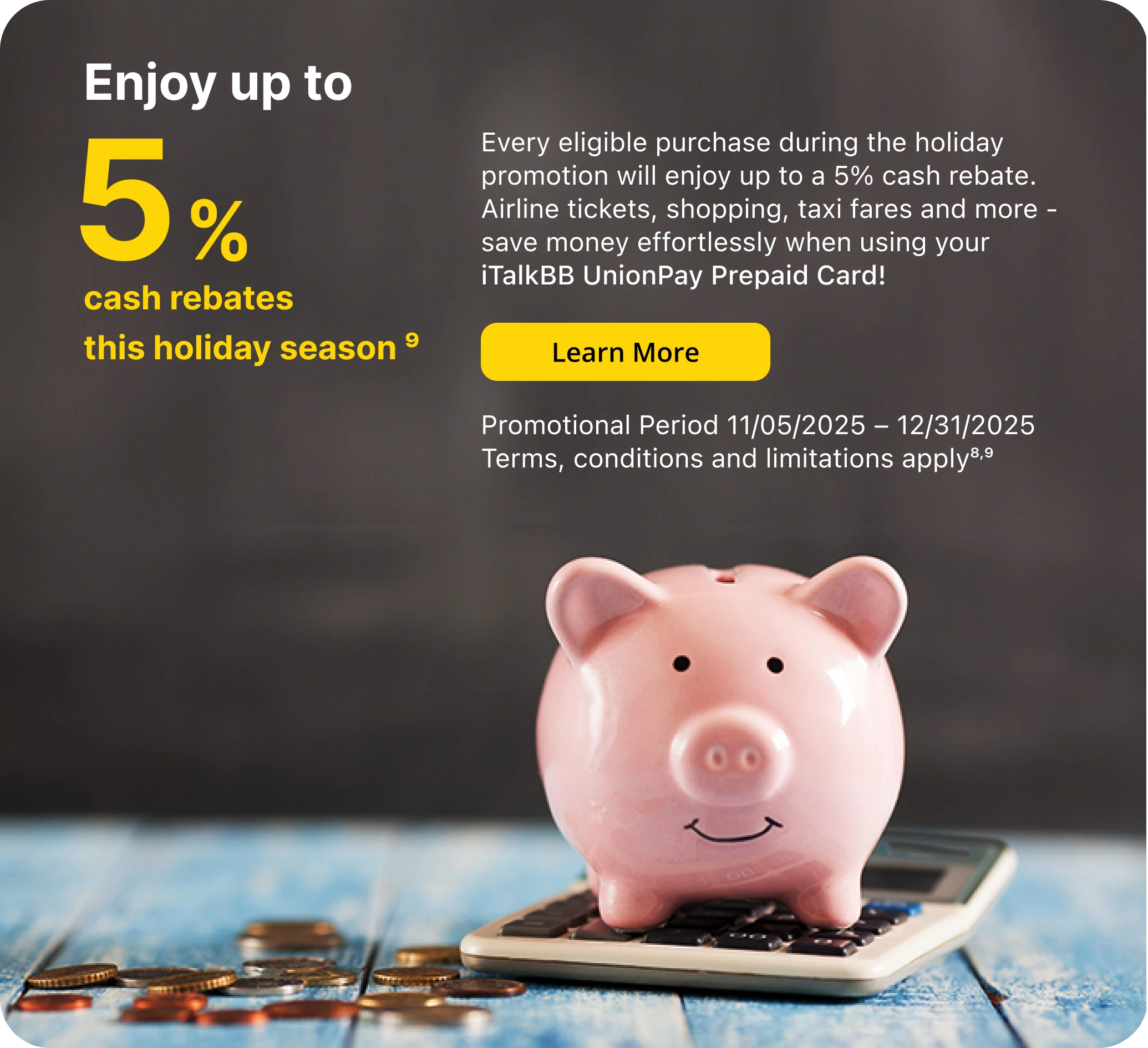 Prime APP – iTalkBB UnionPay Prepaid Card